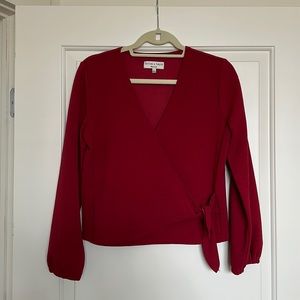 Madewell Texture & Thread Red Top